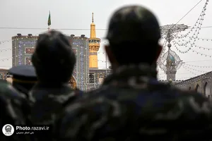 تشرف پرسنل پدافند هوایی شمال شرق به حرم مطهر رضوی