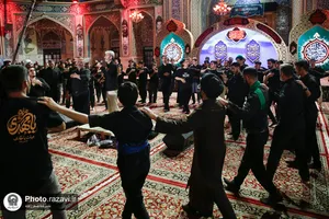 عزاداری هیئات مذهبی استان سمنان در حسینیه حرم