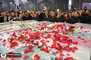 وداع با شهدای گمنام در شب شهادت حضرت فاطمه سلام الله علیها
