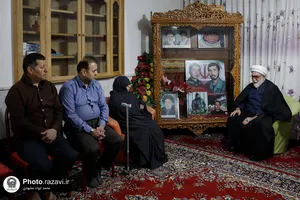 دیدار تولیت آستان قدس رضوی با خانواده شهدا