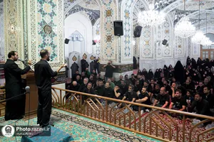 مراسم عزاداری ناشنوایان در حرم مطهر رضوی