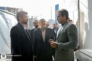 بازدید شهردار مشهد از فعالیت&zwnj;های عمرانی حرم مطهر رضوی