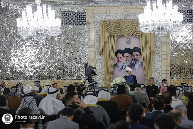 نشست صمیمی شیوخ عشایر عراقی با تولیت آستان قدس رضوی
