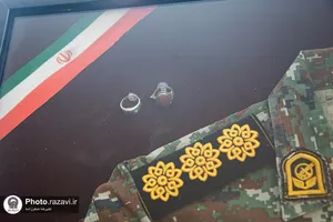 حضور خدام حرم مطهر رضوی در منزل شهید علی&zwnj;اکبر ساکت
