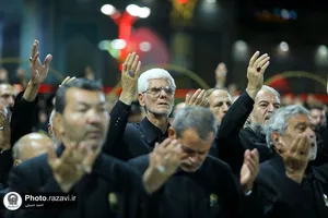 آیین خطبه&zwnj;خوانی شب عاشورای حسینی در حرم مطهر رضوی -1