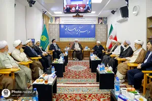 مراسم تکریم و معارفه رئیس دفتر نمایندگی سازمان علمی و فرهنگی آستان قدس رضوی در قم