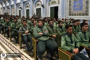 گردهمایی روز جوان در حرم مطهر رضوی