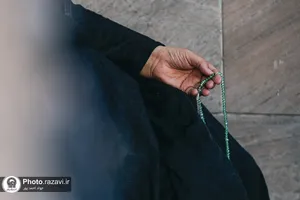حرم مطهر رضوی در شب تاسوعای حسینی