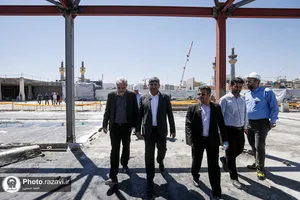 بازدید معاون فرهنگی اجتماعی معاون اول رئیس جمهور از فعالیت&zwnj;های عمرانی حرم مطهر رضوی