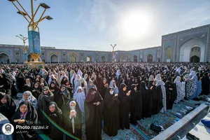 اقامه نماز عید سعید فطر در حرم مطهر رضوی