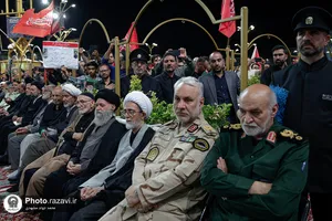 مراسم بزرگداشت چهلمین روز تدفین رهبر شهید انقلاب اسلامی در حرم مطهر رضوی