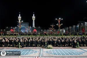 آیین خطبه&zwnj;خوانی شب عاشورای حسینی در حرم مطهر رضوی -2