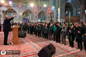 عزاداری سنتی شب ششم محرم در &laquo;حسینیه حرم&raquo;