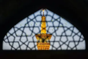 عکس با کیفیت: گلدسته حرم مطهر رضوی