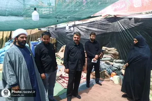 بازدید رئیس مرکز خادمیاری بنیاد کرامت رضوی از مواکب دهه آخر صفر
