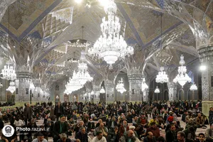 مراسم شب میلاد امام حسن مجتبی علیه السلام در حرم مطهر رضوی