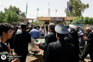تشرف کاروان سفیران امام رئوف به حرم امامزاده سید محمد
