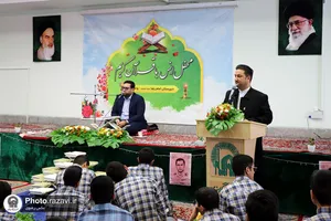 محفل انس با قرآن کریم دانش&zwnj;آموزان دبیرستان امام رضا علیه&zwnj;السلام