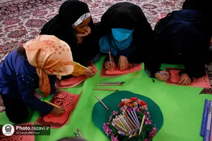 جشن دخترانه نیمه شعبان در حرم مطهر رضوی