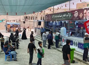 ارائه خدمات اسکان به ۱۶۰ زائر در روز پایانی فعالیت موکب امام رضا (ع) اراک