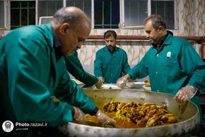 موکب کفشداران حرم مطهر رضوی در شهر ملک آباد