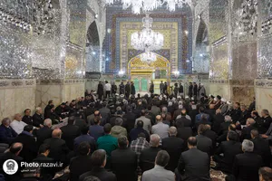 غبارروبی ضریح منور رضوی