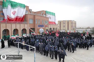 آیین نواختن زنگ مهر رضوی


