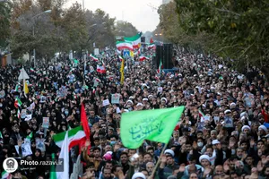 تشییع پیکر ۳ شهید مدافع امنیت در مشهد