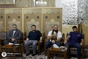 دیدار اعضای تیم ملی کشتی آزاد بزرگسالان ایران با تولیت آستان قدس رضوی