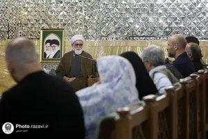دیدار عوامل فیلم صیاد با تولیت آستان قدس رضوی