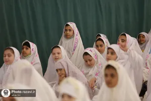 مراسم جشن تکلیف دخترانه در حرم مطهر رضوی