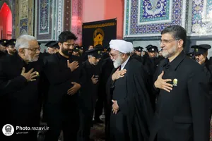 آیین خطبه&zwnj;خوانی شب شهادت امام رضا (ع) در حرم مطهر رضوی