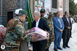 گرامیداشت شهدای مدفون در مجموعه فرهنگی شهدا مشهد
