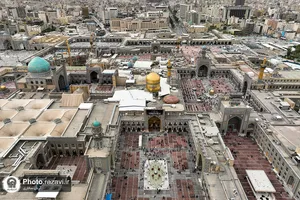 سیاه&zwnj;پوشی حرم مطهر رضوی به مناسبت شهادت حضرت علی(علیه&zwnj;السلام)