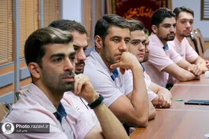 بدرقه کاروان ورزشی پاراآسیایی جمهوری اسلامی ایران در حرم مطهر رضوی
