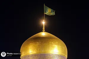 حرم مطهر رضوی در شب میلاد حضرت زینب سلام الله علیها