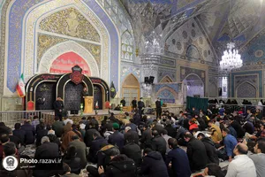 عزاداری شب شهادت امام هادی علیه&zwnj;السلام در حرم مطهر رضوی