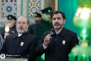 آیین تعویض پرچم گنبد و پوش ضریح مطهر حضرت رضا علیه&zwnj;السلام به مناسبت حلول ماه ربیع&zwnj;الاول
