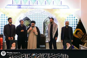 تقدیر از خادمان و مداحان حسینی حرم مطهر رضوی