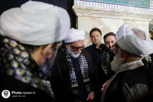 آیین خطبه خوانی شب شهادت امام رضا علیه السلام در حرم مطهر رضوی - 3