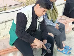 درخششِ عشق در میانِ گرد و غبار موکب رضوی اراک