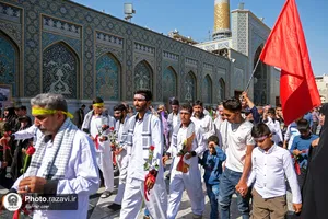 مراسم استقبال از کاروان پیاده مشهد تا کربلا