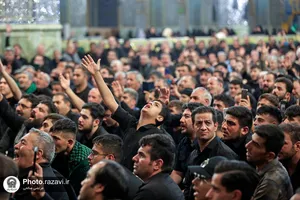 عزاداری هیئت مکتب العباس در رواق امام خمینی(ره)