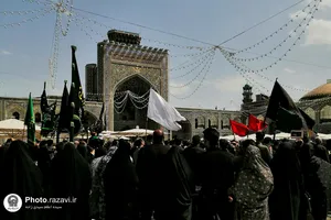 عزاداری روز شهادت جوادالائمه علیه&zwnj;السلام در حرم مطهر رضوی