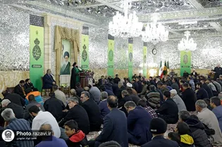 حضرت علی(ع) کی ولادت با سعادت کے موقع پر حرم امام رضا(ع) کے ولایت ہال میں جشن کا انعقاد