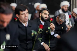 آیین اذن اعزام کاروان زیر سایه خورشید در حرم مطهر رضوی