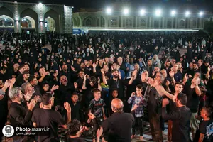 عزاداری دهه آخر صفر در حرم مطهر رضوی
