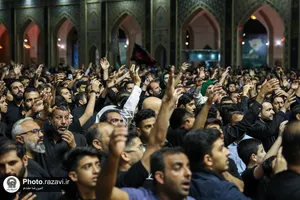 عزاداری زائران عرب زبان در شام شهادت امام رضا علیه&zwnj;السلام