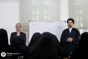 بازدید دکتر آذریان رئیس مرکز مشاوره آستان قدس رضوی از کلاس&zwnj;های دوره روانشناسی ویژه مربیان مهدالرضا علیه السلام