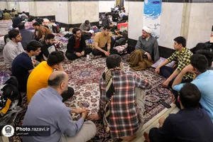 اعتکاف دانشجویی در حرم مطهر رضوی